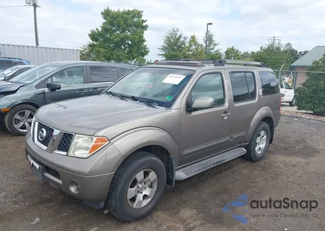 2005 Nissan Pathfinder Se from USA, damaged, VIN 5N1AR18W25C760442